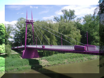 Footbridge in Raciborz, Poland