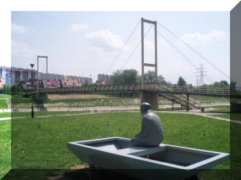 Footbridge in Rzeszow, Poland