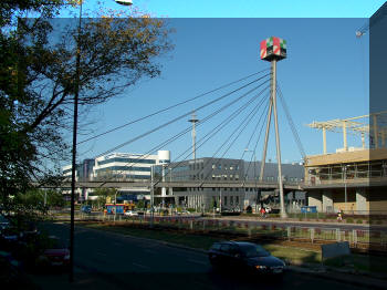 Fottbridge in Warsaw, Poland