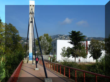 Footbridge in Castel-Platja d´Aro, Girona, Spain