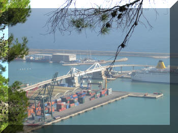 Barcelona Port drawbridge