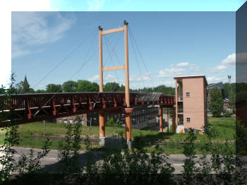 Footbridge in Avesta, Sweden