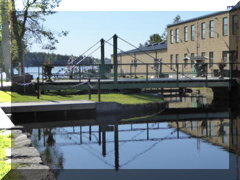 Swing bridge at Håverud, Sweden