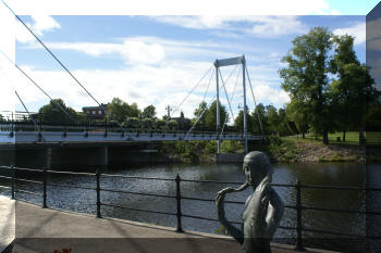 Footbridge in Smedjebacken, Sweden