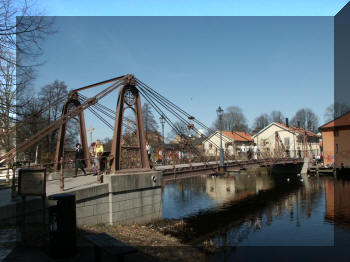 Iron Bridge in Uppsala, Sweden