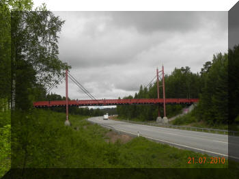 Footbridge in Kalix, Sweden