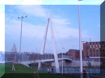 Thompson Street footbridge, Barry, Wales