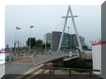 Roath Dock Footbridge, Cardiff, Wales