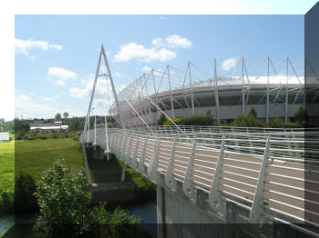 Footbridge at Morfa Retail Park, Swansea