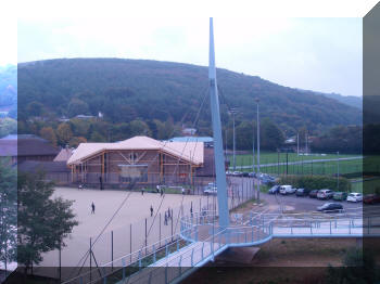 Calzaghe Footbridge, Newbridge, Wales