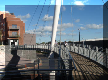 Eagles Meadow Footbridge, Wrexham, Wales