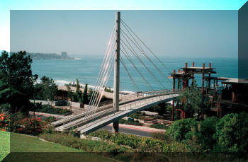 cable-stayed footbridge