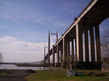 image: cable-stayed bridge